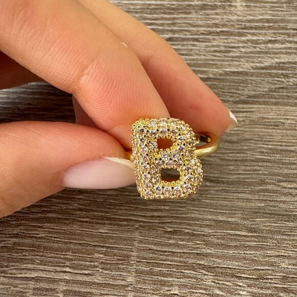 Letter B ring N688 - Picture 2 of 4
